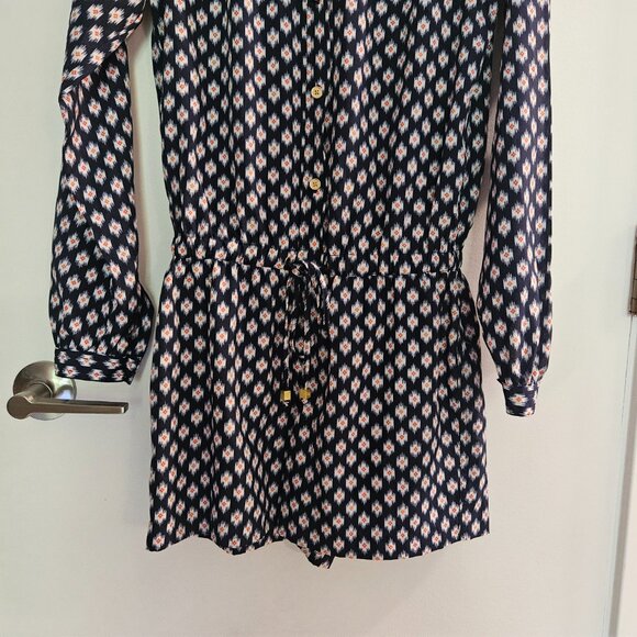 Long-sleeved Navy Blue Michael Kors Romper - Picture 3 of 8